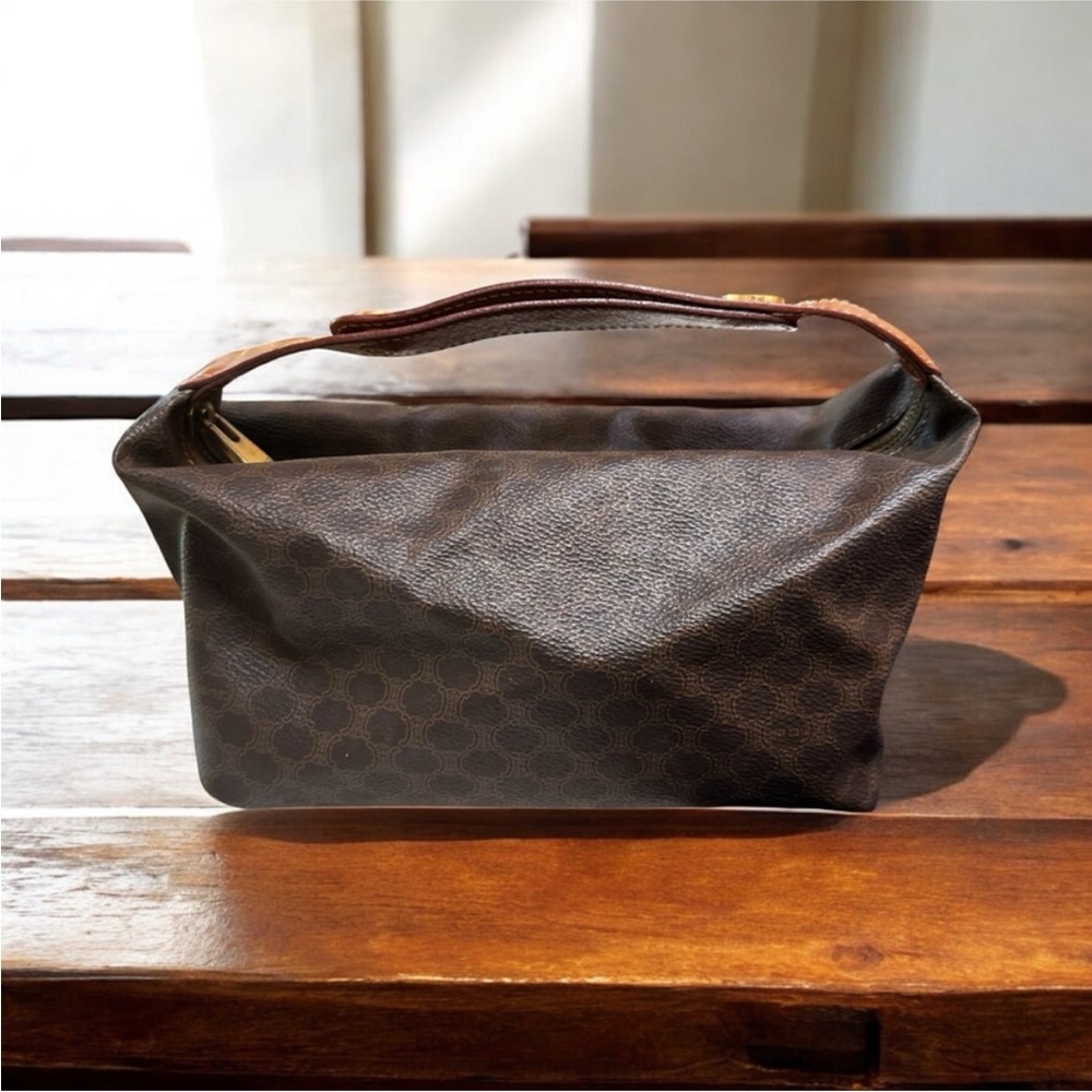 Celine Brown Macadam Handbag w/Strap
